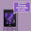 HMD 105 Keypad Phone with Built-in UPI App, Phone Talker, Long-Lasting Battery, Wireless FM Radio | Purple