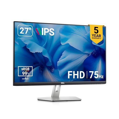 Dell S2721HNM 27" (68.96 cm) FHD Monitor 1920 X 1080 Pixels @75Hz, IPS Panel, 99% sRGB, Brightness 300 cd/m2, Low Blue Light Technology, 3-Sided bezelless, HDMI x2, Tilt Adjustment, AMD FreeSync