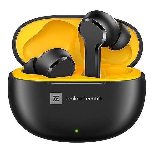 realme TechLife Buds T100 Bluetooth Truly Wireless in Ear Earbuds with mic, AI ENC for Calls, Google Fast Pair, 28 Hours Total Playback with Fast Charging and Low Latency Gaming Mode (Black) - Triveni World