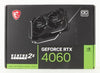 MSI Geforce RTX 4060 Ventus 2X Black 8G Oc 8Gb Gddr6 128-Bit Gaming Graphic Card, pci_e