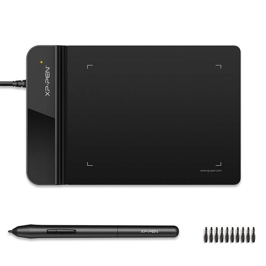 XPPen StarG430S 4x3 Inches Graphic Pen Tablet, 8192 Pressure Levels, Battery-Free Stylus, 20 Replacement Nibs, Compatible with Windows/Mac/Linux for Online Teaching/E-Signature/Presentations – Black