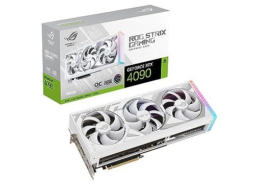 ASUS Rog Strix Geforce RTX 4090 White OC Edition Gaming Graphics Card (Pcie 4.0, 24Gb Gddr6X, HDmi 2.1A, Displayport 1.4A) pci_e_x16