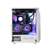 GALAX PC Case Revolution-05 (REV-05W) White Gaming Cabinet | Supports ATX, M-ATX, ITX | 4 RGB Cooling Fans | Mesh Panel | Spacious Interior | Tempered Glass