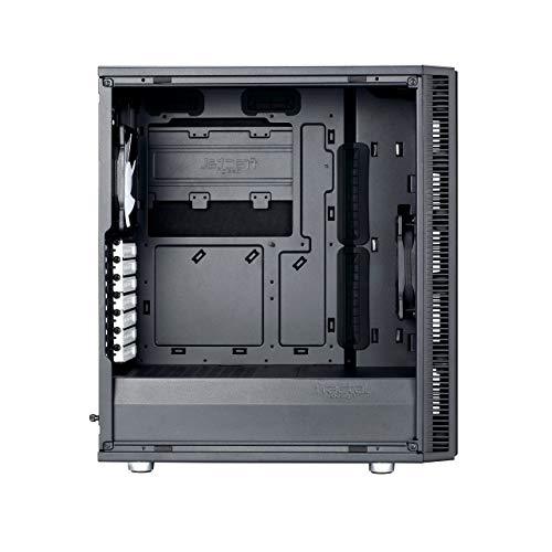 Fractal Design Define C ATX Mid-Tower Gaming Cabinet Case with Two Pre-Installed Dynamic X2 GP-12 Fans and Easy Clean Filters (FD-CA-DEF-C-BK), Black