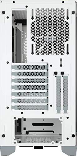 Corsair 4000D Airflow Tempered Glass Mid-Tower ATX Computer Case/Gaming Cabinet - White - CC-9011201-WW