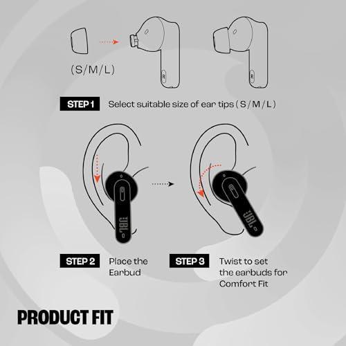 JBL Tune 235NC in Ear Wireless ANC Earbuds (TWS), Massive 40Hrs Playtime with Speed Charge, Customizable Bass with Headphones App, 4 Mics for Perfect Calls, Google Fast Pair, Bluetooth 5.2 (Black) - Triveni World