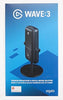 Elgato Wave:3 Premium USB Condenser Unidirectional Microphone and Digital Mixing Solution, Anti-Clipping Technology, Capacitive Mute, Streaming and Podcasting, (10MAB9901, Black)