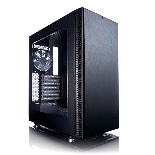 Fractal Design Define C ATX Mid-Tower Gaming Cabinet Case with Two Pre-Installed Dynamic X2 GP-12 Fans and Easy Clean Filters (FD-CA-DEF-C-BK), Black