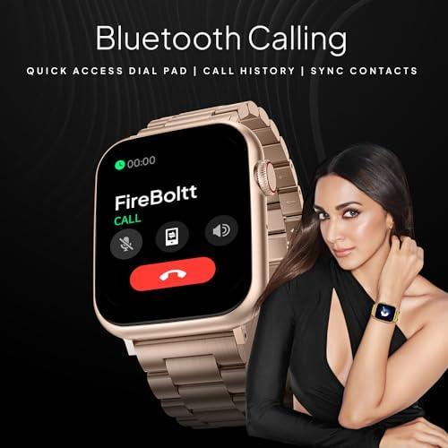 Fire-Boltt Lumos Stainless Steel Luxury Smart Watch with 1.91” Large Display, Bluetooth Calling, Voice Assistant, 100+ Sports Modes - Triveni World