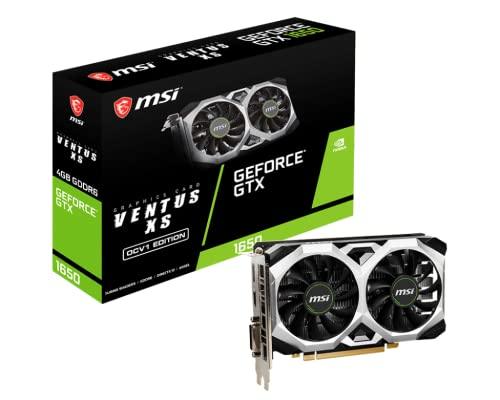 MSI GeForce GTX 1650 D6 Ventus XS OCV1 4 GB GDDR6 128 bit PCI Express x16 3.0 Gaming Graphic Card, pci_e