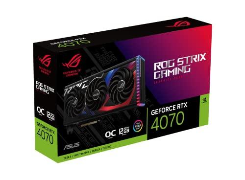 ASUS Rog Strix Geforce Rtx 4070 Oc Edition Gaming Graphics Card (Pcie 4.0, 12Gb Gddr6X, Dlss 3, Hdmi 2.1, Displayport 1.4A) Rog-Strix-Rtx4070-O12G - Pci_E