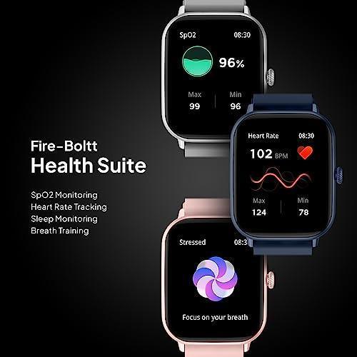 Fire-Boltt Ninja Call Pro Max 2.01” Display Smart Watch, Bluetooth Calling, 120+ Sports Modes, Health Suite, Voice Assistance - Triveni World