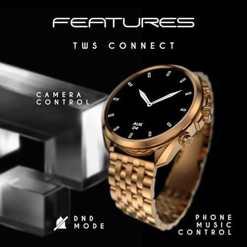 Fire-Boltt Diamond Luxury Stainless Steel Smart Watch with 1.43” AMOLED Screen, 466 * 466 px Resolution, 750 NITS Brightness, Bluetooth Calling, 300 Sports Mode, IP67 Rating - Triveni World