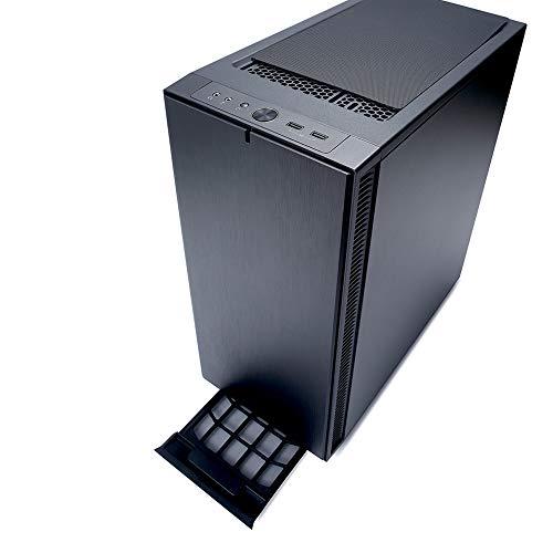 Fractal Design Define C ATX Mid-Tower Gaming Cabinet Case with Two Pre-Installed Dynamic X2 GP-12 Fans and Easy Clean Filters (FD-CA-DEF-C-BK), Black