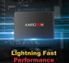 Amegon AM500S 512GB SATA 2.5-inch (6.35 cm) 3D NAND Internal Solid State Drive SSD, R-550MB/s, W-525MB/s, (AM500S-512G)