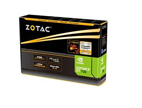 Zotac Gaming Geforce Gt 730 Ddr3 4Gb 64Bit Pcie Zone Edition Graphics Card With 5 Years Warranty (2 Years Warranty + 3 Years Extended Warranty) - Pci_E, Ddr3_Sdram