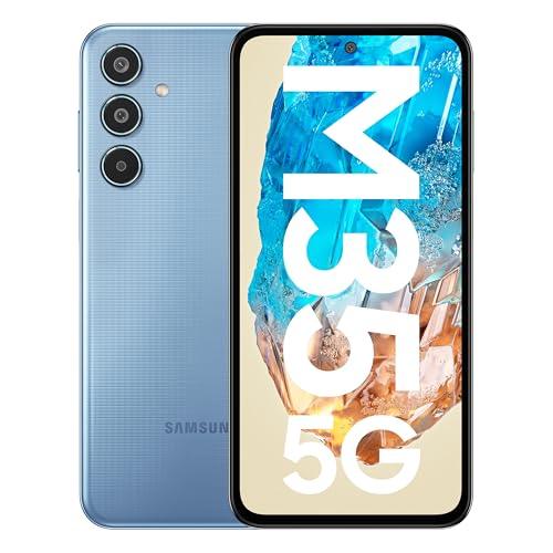 Samsung Galaxy M35 5G (Daybreak Blue,8GB RAM,256GB Storage)| Corning Gorilla Glass Victus+| AnTuTu Score 595K+ | Vapour Cooling Chamber | 6000mAh Battery | 120Hz Super AMOLED Display| Without Charger