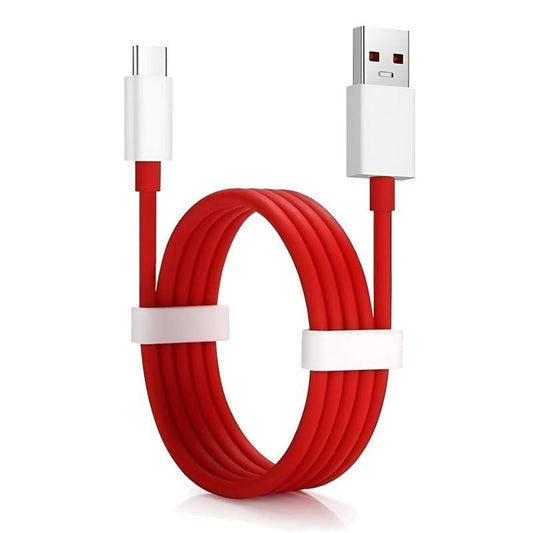 Oneplus Original 80W USB Type C Data Sync Fast Charging Charger Cable Compatible with One Plus 12 5G,11,11r,10r,10t,10,10 pro,9 Pro,8,8T,7t,7t Pro, Nord,2,2t,Ce 2 Lite,Ce 3 lite,Nord Ce3,Open, Red