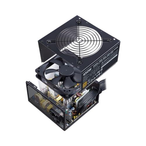 Cooler Master MWE 450 Bronze V2 Power Supply - Non-Modular | 80 Plus Bronze Certified | 120mm HDB Fan | DC-to-DC Circuit Design | ATX 2.52 Version | 450 Watt