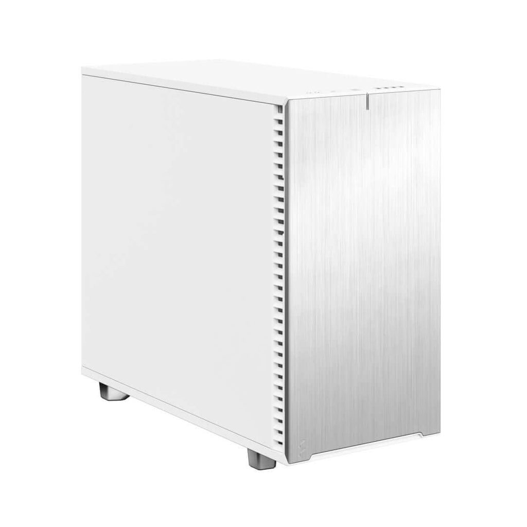 Fractal Design Define 7 White Solid E-ATX Mid-Tower Gaming Cabinet Case with Three Pre-Installed Dynamic X2 GP-14 Fans and Anodized Aluminum Front Panel (FD-C-DEF7A-09)