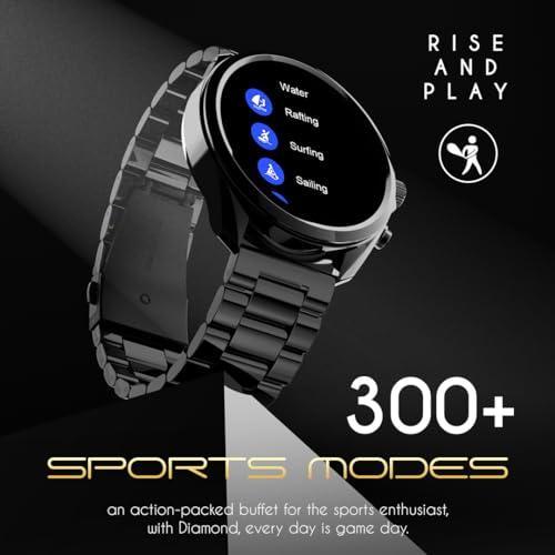 Fire-Boltt Diamond Luxury Stainless Steel Smart Watch with 1.43” AMOLED Screen, 466 * 466 px Resolution, 750 NITS Brightness, Bluetooth Calling, 300 Sports Mode, IP67 Rating - Triveni World