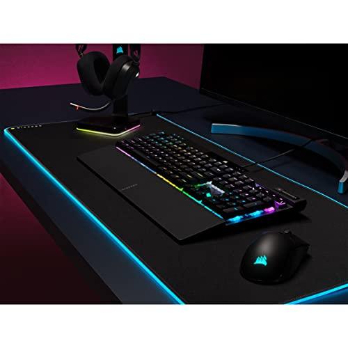 Corsair K70 RGB PRO Wired Mechanical Gaming Keyboard (Cherry MX RGB Red Switches: Linear and Fast, 8,000Hz Hyper-Polling, PBT Double-Shot PRO Keycaps, Soft-Touch Palm Rest) QWERTY, NA - Black