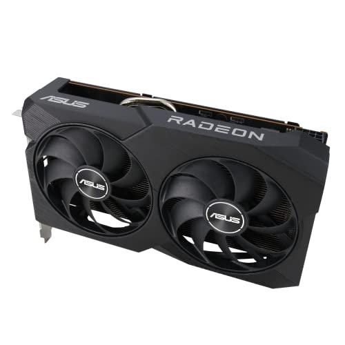 ASUS Dual Radeon Rx 7600 V2 Oc Edition 8Gb Gddr6 Graphics Card (Pcie 4.0, 8Gb Gddr6, Hdmi 2.1, Displayport 1.4A, 2.5-Slot Design, Axial-Tech Fans, Gpu Tweak Iii) - Pci_E_X16