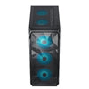 Ant Esports ICE- 112 Mid- Tower Computer Case/Gaming Cabinet - Black | Support ATX, Micro-ATX, ITX | Pre-Installed 3 Front Fans & 1 Rear Fan