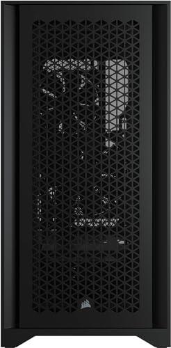 Corsair Tempered Glass, Alloy Steel 4000D Airflow Tempered Glass Mid-Tower ATX Case, Black (CC-9011200-WW)