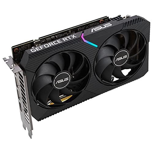 ASUS pci_e_x4 Dual GeForce RTX 3060 V2 OC Edition 12GB GDDR6 with Two Powerful Axial-tech Fans LHR Graphics Card (DUAL-RTX3060-O12G-V2)