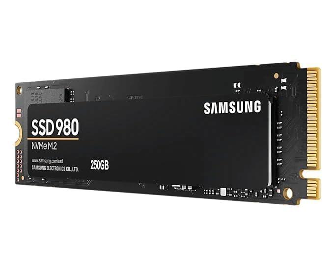 Samsung 980 250GB Up to 3,500 MB/s PCIe 3.0 NVMe M.2 (2280) Internal Solid State Drive (SSD) (MZ-V8V250)