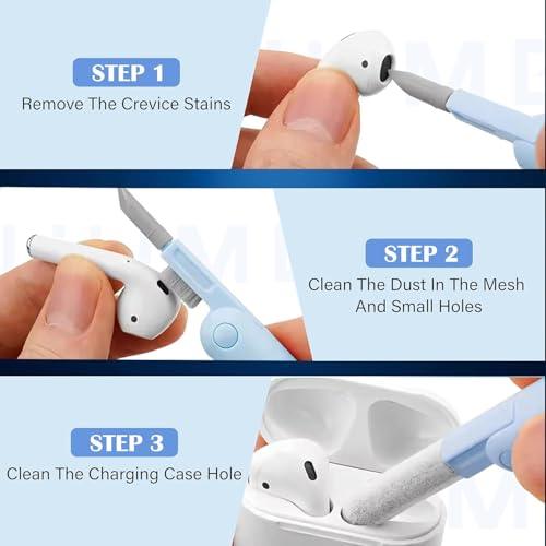 HUMBLE 7-in-1 Multifunctional Electronic Cleaner Kit | Keyboard Cleaner Kit | Cleaning Kit for Airpods & Laptop | Screen Dust Brush | Soft Swipe Airpods Cleaner Pen | Key Puller & Empty Spray Bottle