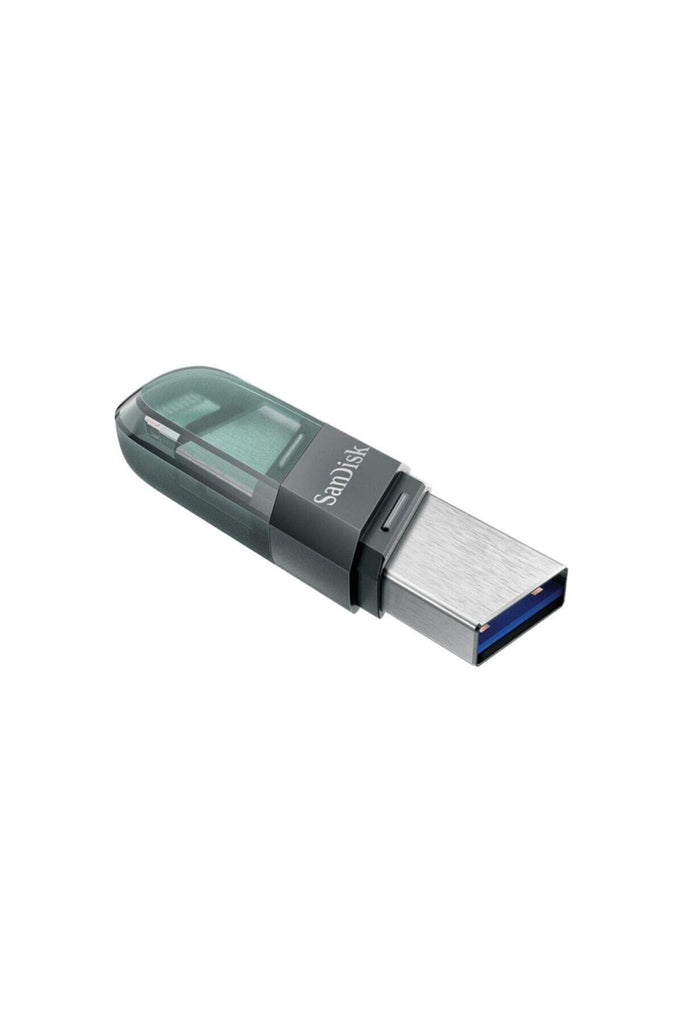 SanDisk iXpand USB 3.0 Flash Drive Flip 128GB for iOS and Windows, Metalic