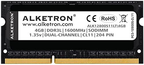 ALKETRON Black Unicorn Series - 4GB DDR3L RAM (Memory) 1600MHz CL11 SODIMM - PC3L 12800s for Standard & Gaming laptops; Notebook; MAC - 3 Year Warranty