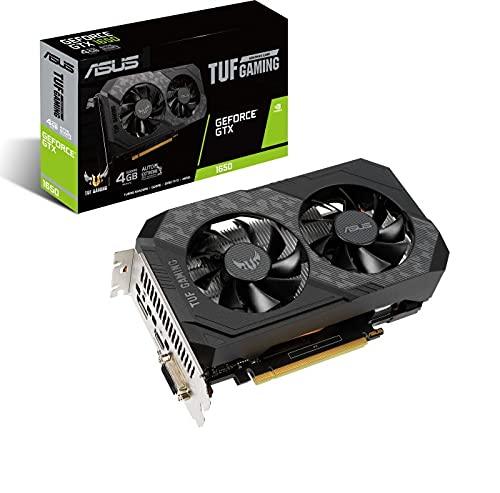 ASUS TUF Gaming GeForce GTX 1650 4 GB GDDR6 RAM Non LHR Graphic Card 128 Bit 896 CUDA Cores Dual Fan 3 Years Warranty 4K PC Computer Gaming Video Editing Mining (TUF-GTX1650-4GD6-P-GAMING) pci_e