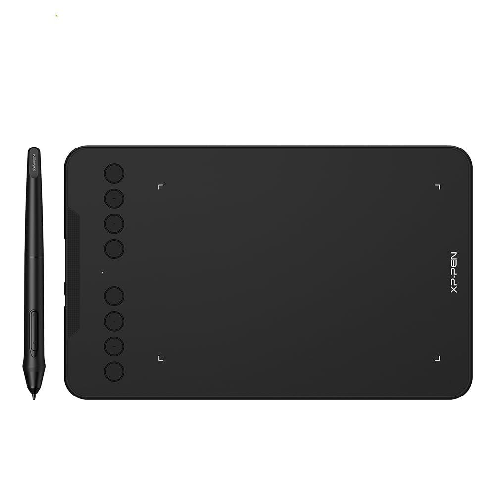 XP-PEN Deco Mini 7 Graphics Tablet 17.78 cm x 11.09 cm (7 x 4.37 inches) Pen Tablet with 8192 Levels Pressure Sensitivity Battery-Free Stylus, 6 Customizable Shortcut Keys & Android Support, Black