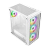 Ant Esports 211 Air Mid-Tower Computer Case I Gaming Cabinet - White | Support ATX, M-ATX, ITX | Pre-Installed 3 x 120mm ARGB Front Fan & 1 x 120mm ARGB Rear Fan