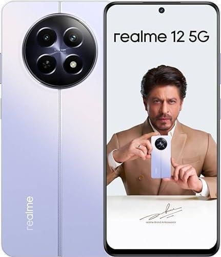 realme 12 5G (Twilight Purple, 8GB RAM 128 GB Storage) | 108 MP 3X Zoom Portrait Camera | Trendy Watch Design | 45 W SUPERVOOC Charge | 5000 mAh Massive Battery | Dual Stereo Speakers | Dynamic Button - Triveni World