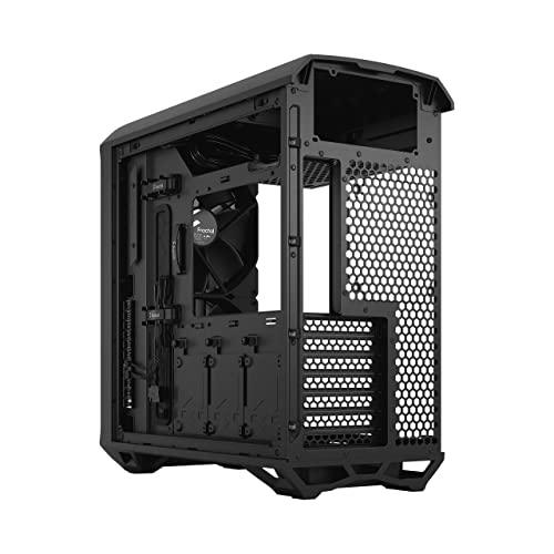 Fractal Design Torrent Compact Black Tempered Glass TG Dark Tint Window High-Airflow Mid Tower Computer Case/Cabinet/Chassis - FD-C-TOR1C-01