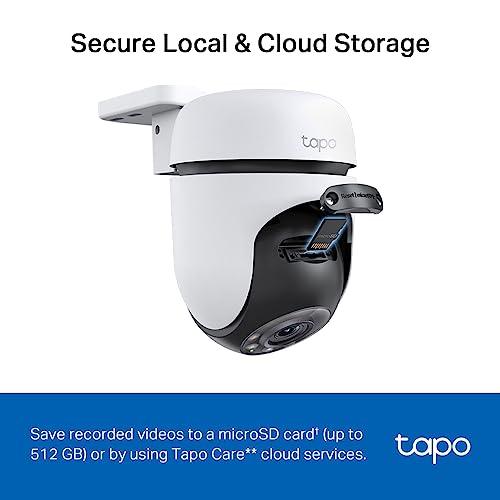 Tapo TP-Link 2K 3MP 1296P Outdoor Pan/Tilt Security Wi-Fi Camera, IP65 Weatherproof, Motion Detection, 360 C510W