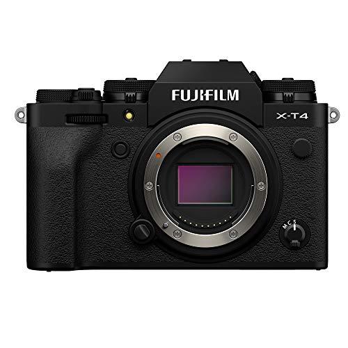 Fujifilm X-T4 26 MP Mirrorless Camera Body with XF16-80mm Lens (X-Trans CMOS4 Sensor, EVF, Face/Eye AF, IBIS, LCD Touchscreen, 4K/60P & FHD/240P Video, Film Simulations, Weather Resistance) - Black