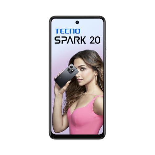 TECNO Spark 20 | Gravity Black, (16GB*+128GB)| 32MP Selfie + 50MP Main Camera| 90Hz Dot-in Display with Dynamic Port & Dual Speakers with DTS| 5000mAh Battery |18W Type-C| Helio G85 Processor - Triveni World