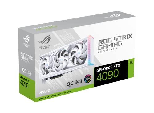 ASUS Rog Strix Geforce RTX 4090 White OC Edition Gaming Graphics Card (Pcie 4.0, 24Gb Gddr6X, HDmi 2.1A, Displayport 1.4A) pci_e_x16