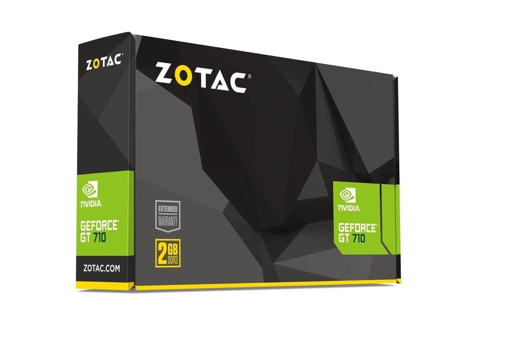 Zotac Gaming GeForce GT 710 DDR3 2GB 64bit PCIe 2.0 Graphics Card with FanSink, GeForce Experience & 5 Years Warranty (2 Years Warranty + 3 Years Extended Warranty)