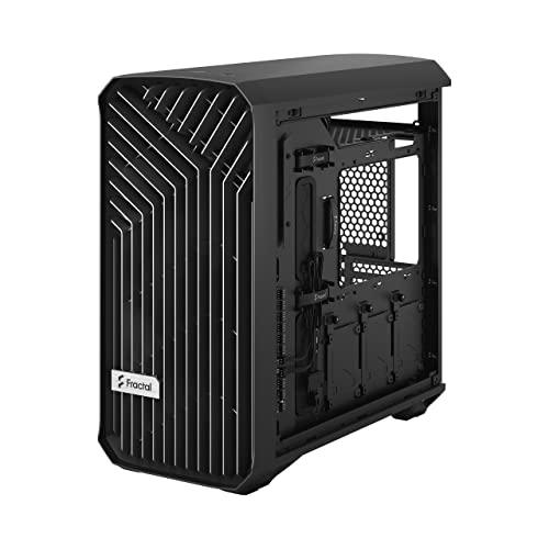 Fractal Design Torrent Compact Black Tempered Glass TG Dark Tint Window High-Airflow Mid Tower Computer Case/Cabinet/Chassis - FD-C-TOR1C-01