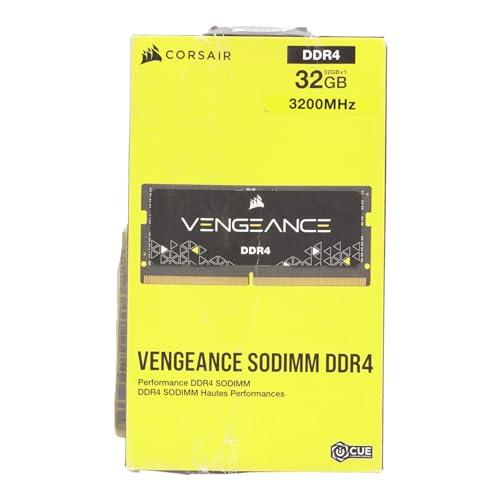 Corsair Vengeance SODIMM 32GB (1x32GB) DDR4 3200MHz CL22 Memory for Laptop/Notebooks (Intel 11th Generation Core Processors Support) Black