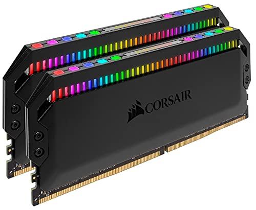 Corsair Dominator Platinum RGB 16 GB (Pack of 2), Total 32 GB, DDR4 3600 (PC4-28800) C18 1.35V AMD Optimised Memory- Black