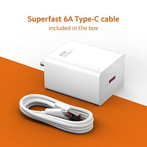 Mi 67W Sonic Charge Combo |Mi/Xiaomi/Redmi Charger|Superfast 6A Type C Included| Laptops, Tablets & Mobile Charger|(Adapter + USB to Type C Cable)