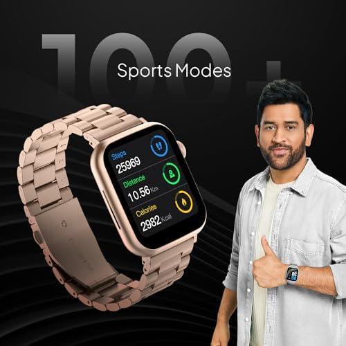 Fire-Boltt Lumos Stainless Steel Luxury Smart Watch with 1.91” Large Display, Bluetooth Calling, Voice Assistant, 100+ Sports Modes - Triveni World