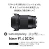 Sigma 16mm F/1.4 DC DN Contemporary Lens for Sony E Mount Mirrorless Cameras (APS- C Format, Black)